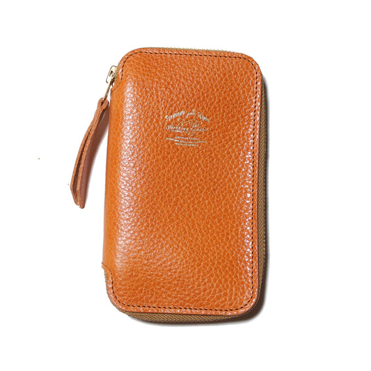 The Superior Labor Toscana Leather Zip Pen Case - Camel