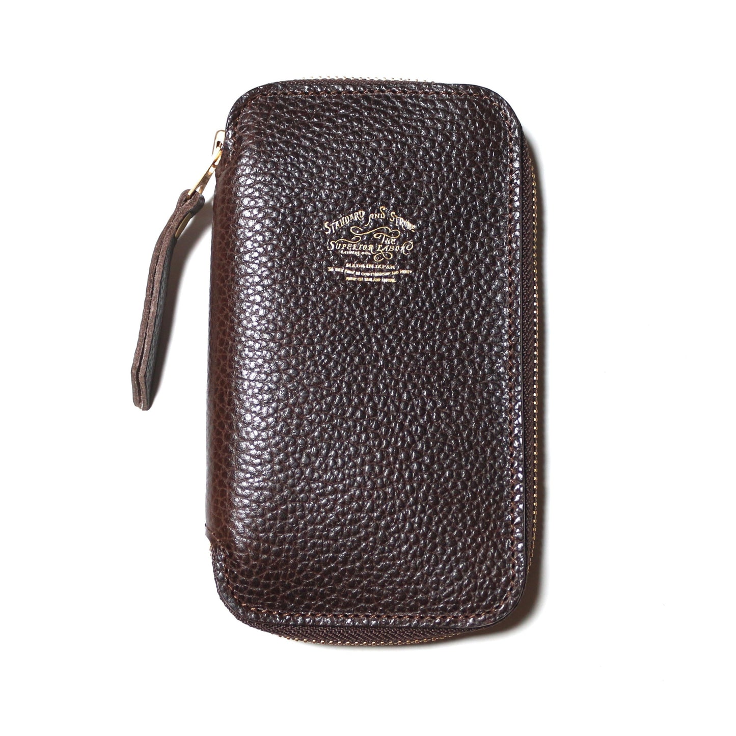 The Superior Labor Toscana Leather Zip Pen Case - Brown