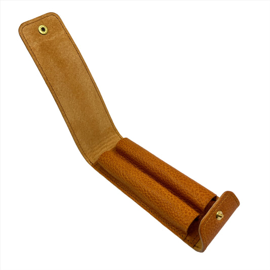 The Superior Labor Toscana Fountain Pen Case - Camel (Two Pens)