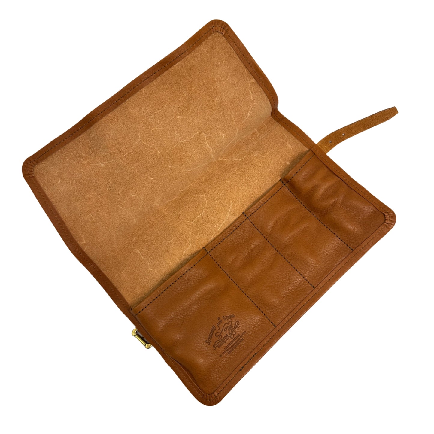 The Superior Labor Leather Roll Pen Case - Light Brown