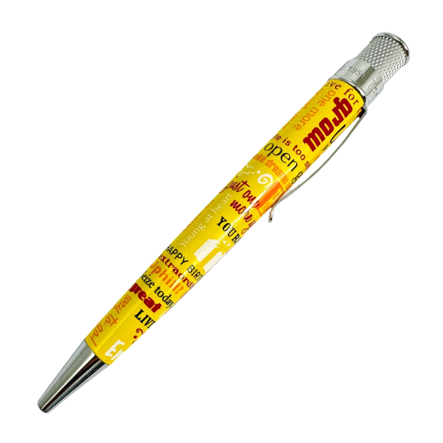 Retro 51 Collection Tornado Rollerball - Happy Birthday Yellow