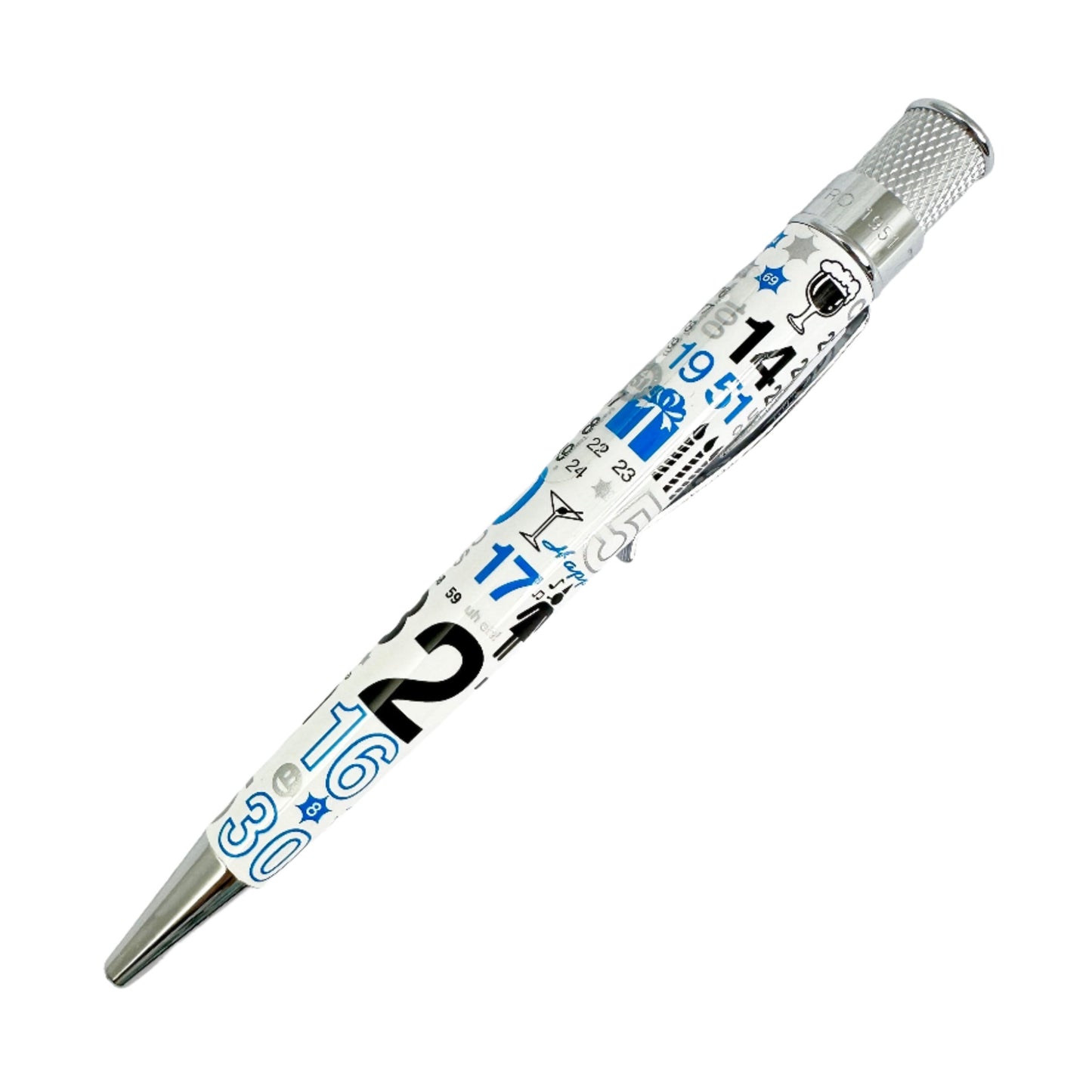 Retro 51 Collection Tornado Rollerball - Happy Birthday White