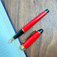 Aurora Ipsilon Resin Fountain Pen and Ballpoint Gift Set - Red