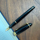 Aurora Ipsilon Resin Fountain Pen and Ballpoint Gift Set - Black