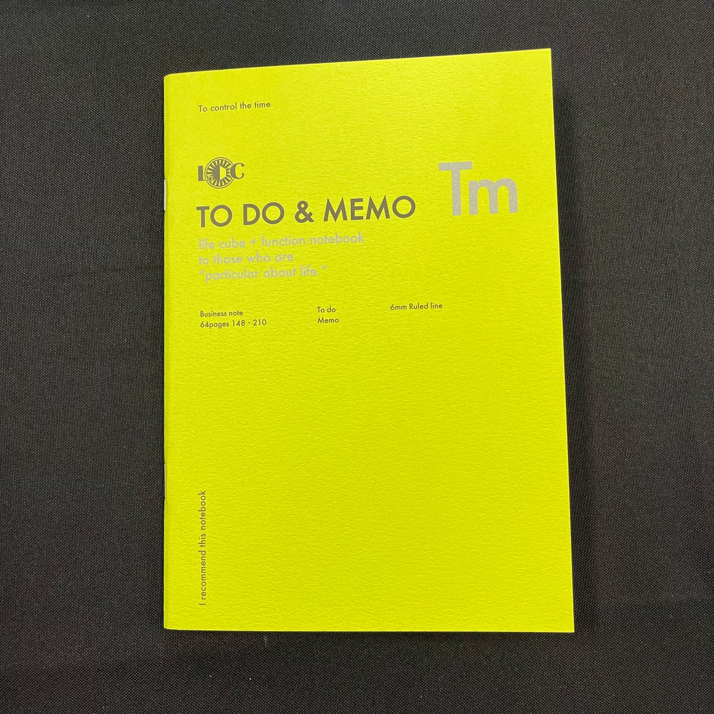 Luddite Function Notebook - To Do & Memo (Lime)