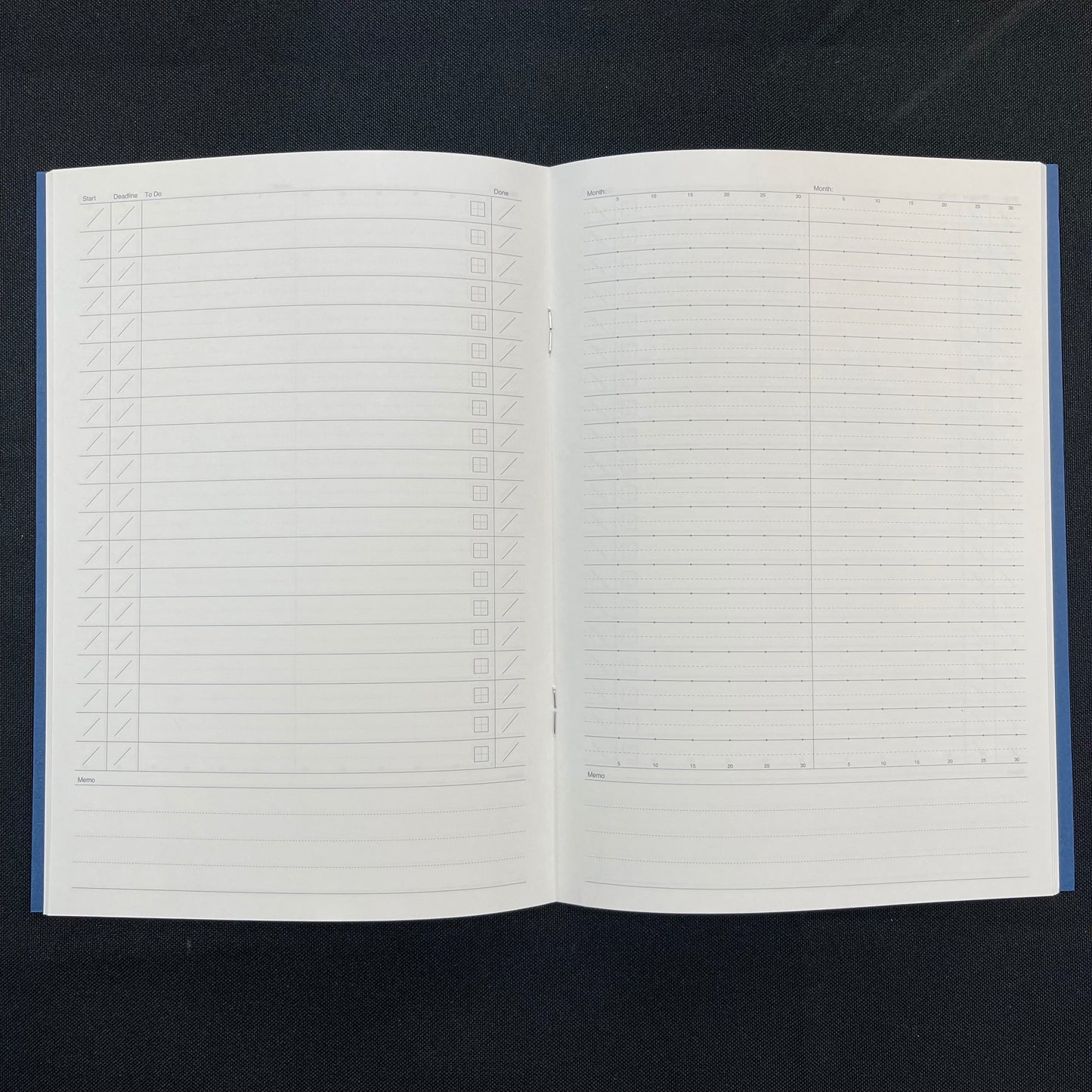 Luddite Function Notebook - To Do Notebook (Navy)