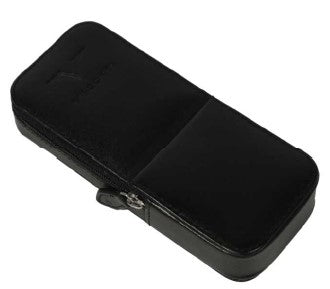 Visconti Classic Leather 3 Pen Pouch - Black