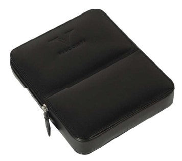 Visconti Classic Leather 6 Pen Pouch - Black