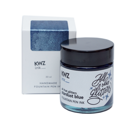 KWZ Stardust Blue (30ml) Bottled Ink (All that Glitters)