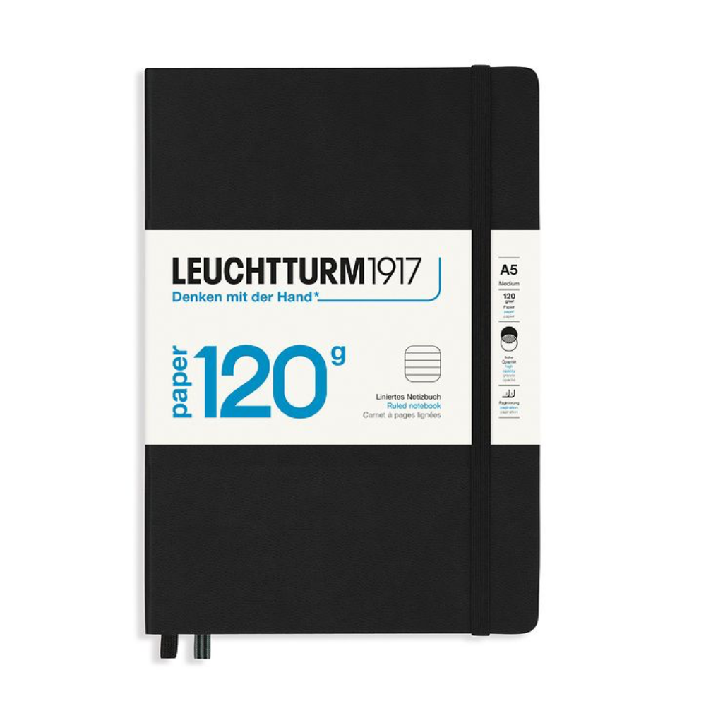 Leuchtturm1917 Edition 120G A5 Ruled Notebook - Black