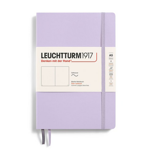 Leuchtturm1917 A5 Medium Softcover Plain Notebook - Lilac