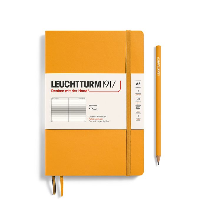 Leuchtturm1917 A5 Medium Softcover Ruled Notebook - Rising Sun