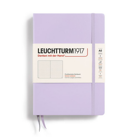 Leuchtturm1917 A5 Medium Hardcover Dotted Notebook - Lilac