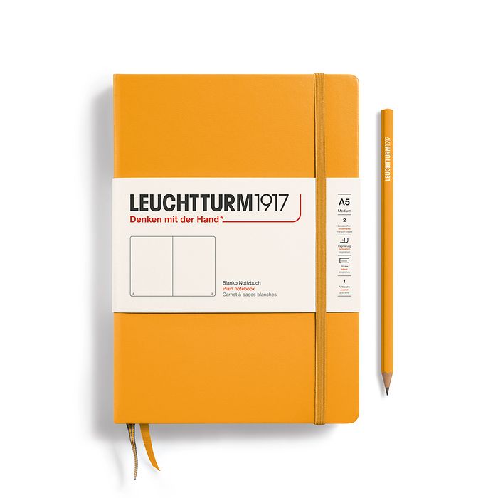 Leuchtturm1917 A5 Medium Hardcover Plain Notebook - Rising Sun