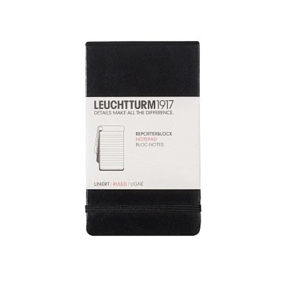Leuchtturm1917 A6 Pocket Hardcover Ruled Notebook - Black