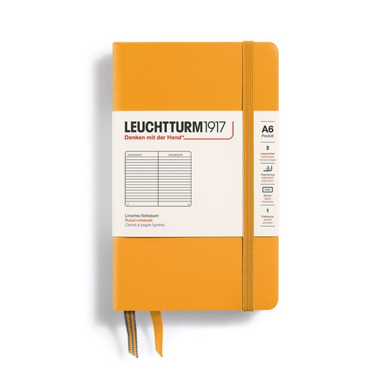 Leuchtturm1917 A6 Pocket Hardcover Ruled Notebook - Rising Sun