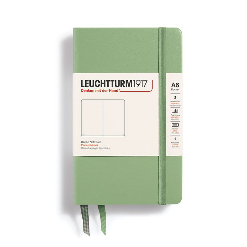 Leuchtturm1917 A6 Pocket Hardcover Plain Notebook - Sage