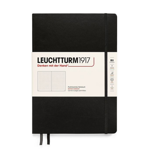 Leuchtturm1917 Composition B5 Hardcover Dotted Notebook - Black