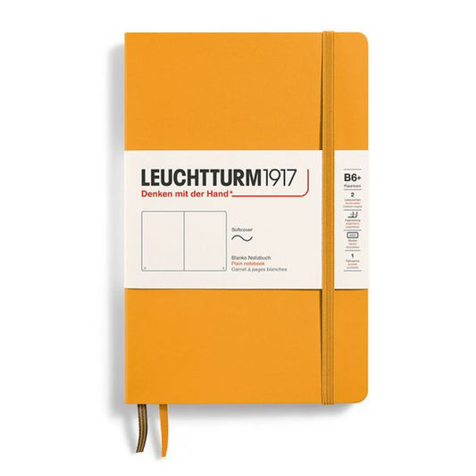 Leuchtturm1917 B6+ Paperback Softcover Plain Notebook - Rising Sun