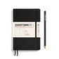 Leuchtturm1917 B6+ Paperback Softcover Plain Notebook - Black