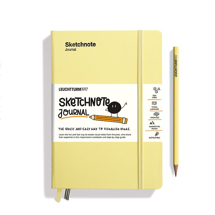 Leuchtturm1917 Sketchnote A5 Medium Hardcover Journal - Vanilla