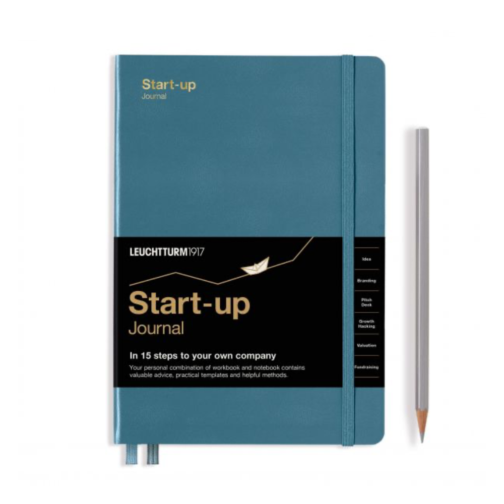 Leuchtturm1917 Start-Up A5 Medium Hardcover Journal - Stone Blue