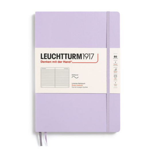 Leuchtturm1917 Composition B5 Softcover Ruled Notebook - Lilac