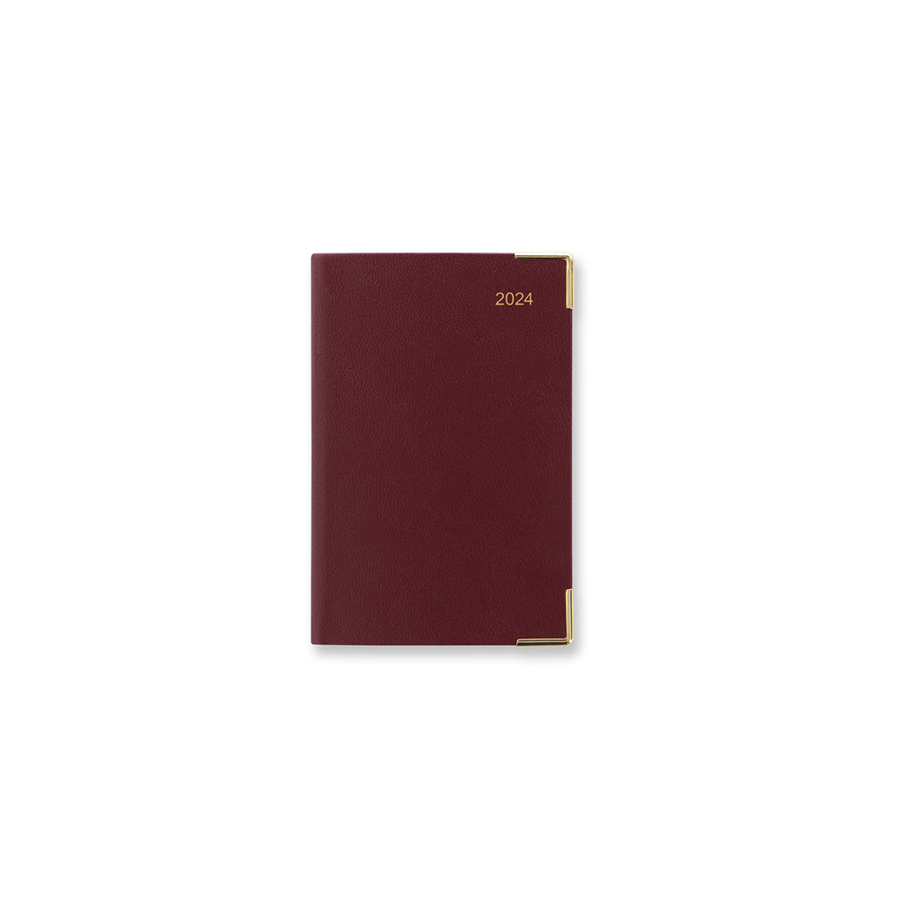 Letts of London 2025 Classic Mini Pocket Week to View Planner - Burgundy