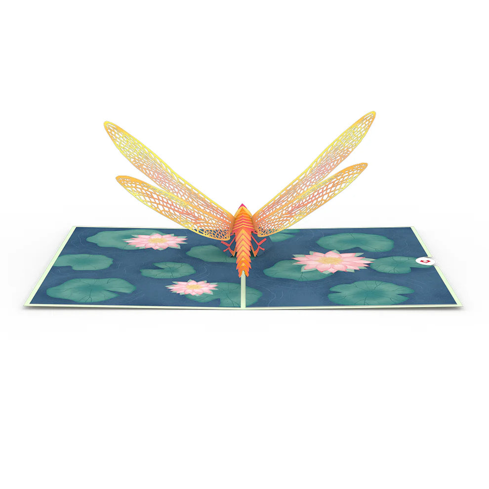 Lovepop Pop-Card - Dragonfly on Water Lily