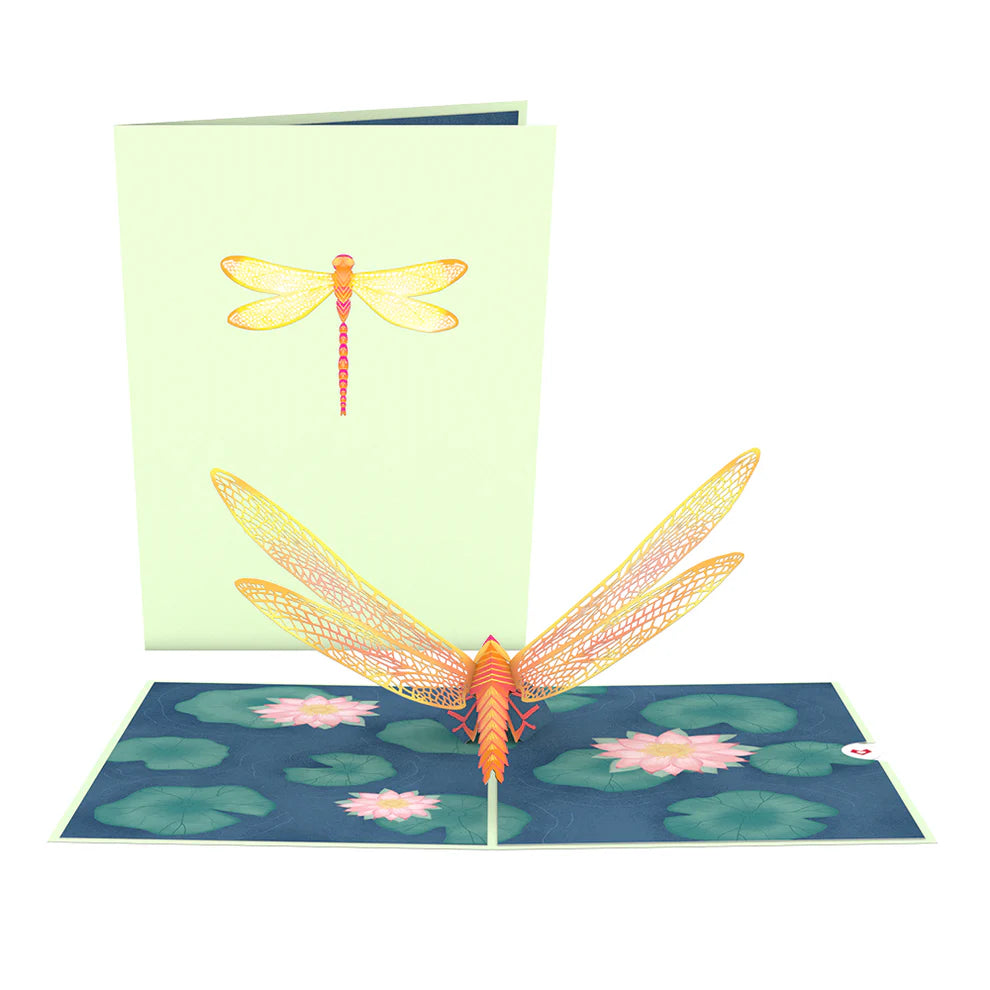 Lovepop Pop-Card - Dragonfly on Water Lily