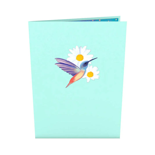 Lovepop Pop-Card - Daisy Patch Hummingbirds