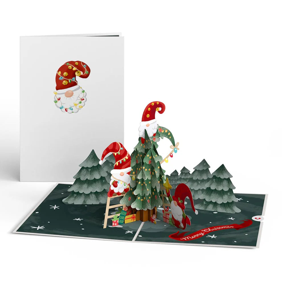 Lovepop Pop-Up Card - Christmas Gnomes