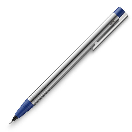 LAMY logo Mechanical Pencil - Stainless Steel with Matte Blue (0.5mm)