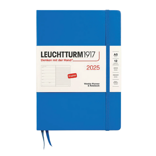 Leuchtturm1917 2025 A5 Weekly Planner and Notebook - Sky