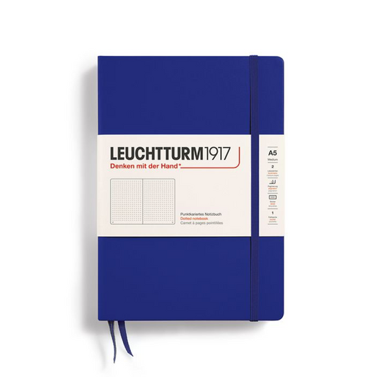 Leuchtturm1917 A5 Medium Hardcover Dotted Notebook - Ink