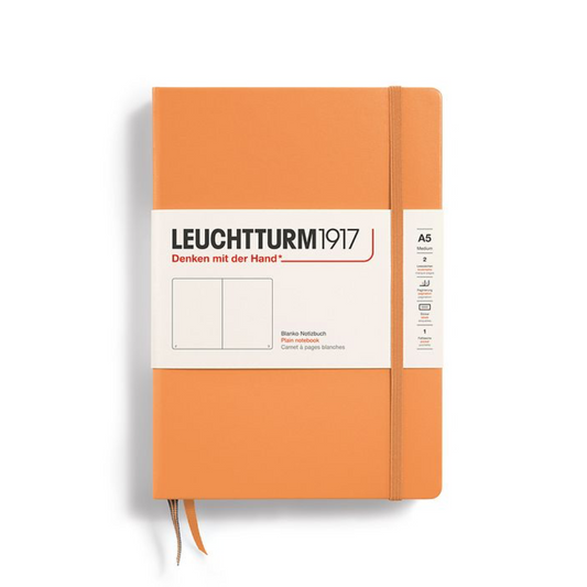 Leuchtturm1917 A5 Medium Hardcover Plain Notebook - Apricot