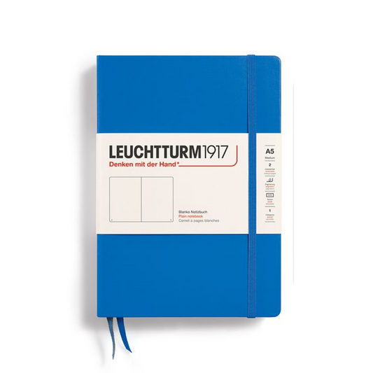 Leuchtturm1917 A5 Medium Hardcover Plain Notebook - Sky