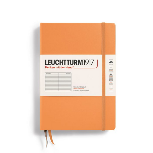 Leuchtturm1917 A5 Medium Hardcover Ruled Notebook - Apricot (Discontinued)