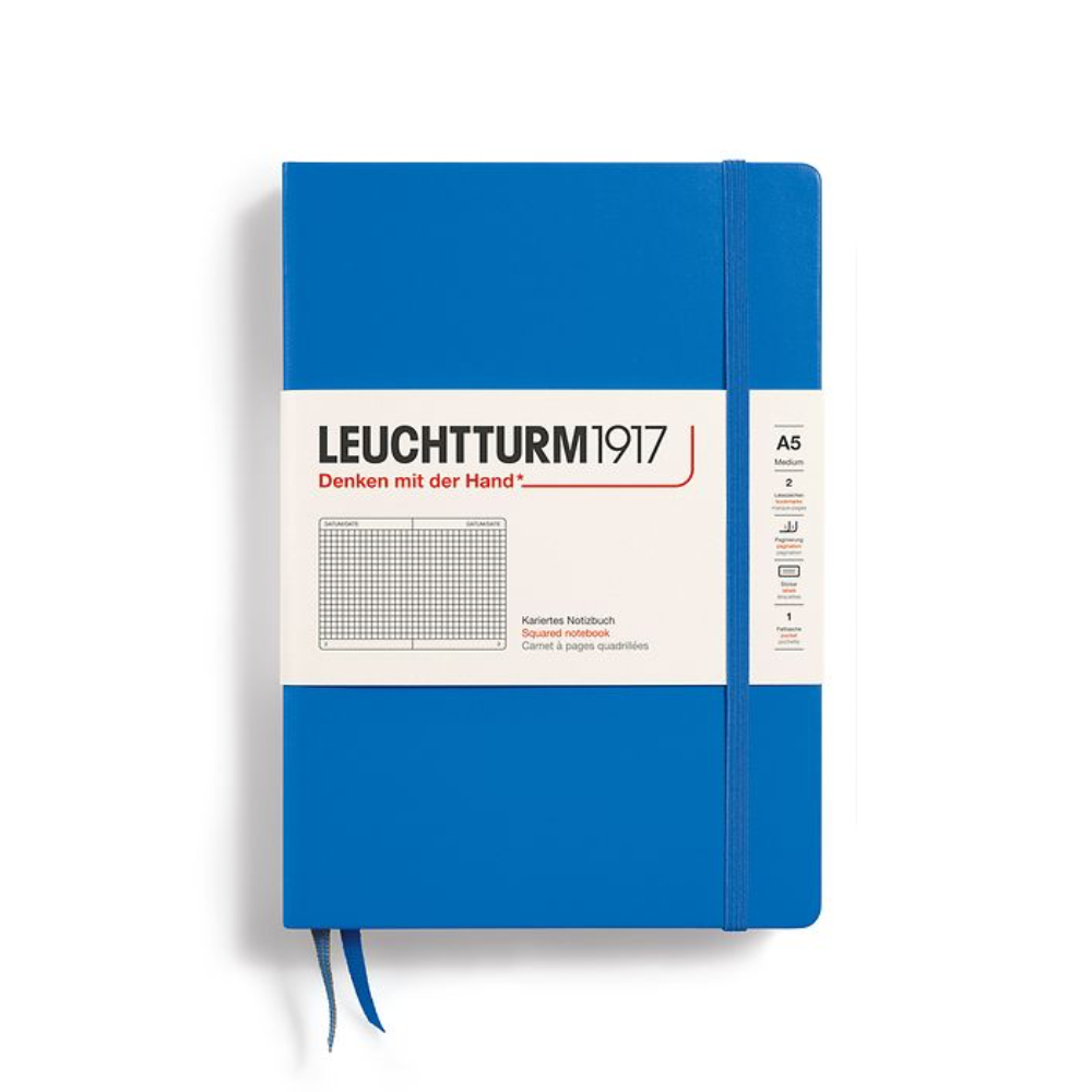 Leuchtturm1917 A5 Medium Hardcover Squared Notebook - Sky