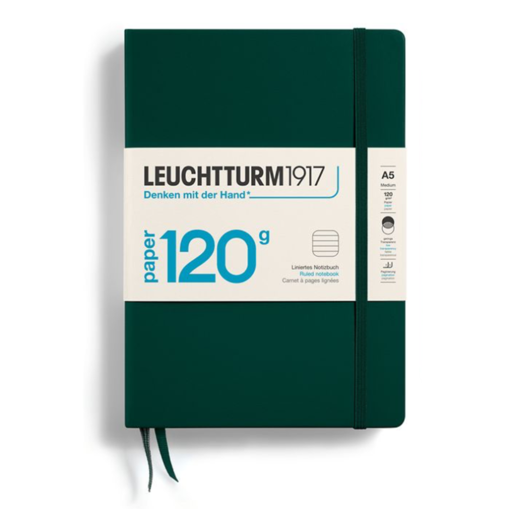 Leuchtturm1917 Edition 120G A5 Ruled Notebook - Forest Green