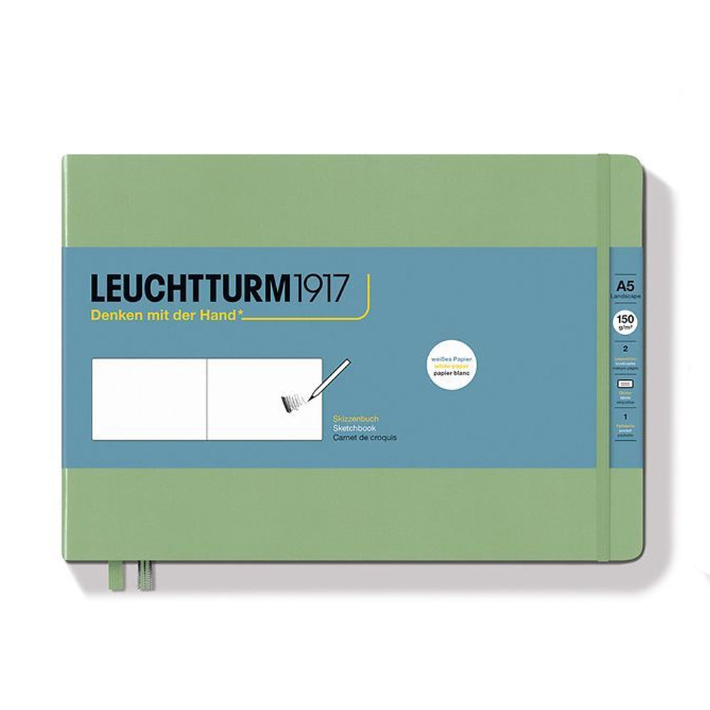 Leuchtturm1917 Sketchbook A5 Medium Landscape Hardcover - Sage