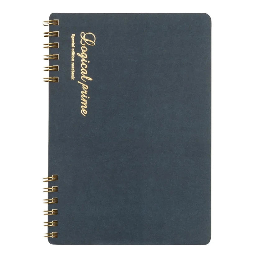 Nakabayashi Logical Prime A5 Ruled (6mm) Ring Notebook - Blue