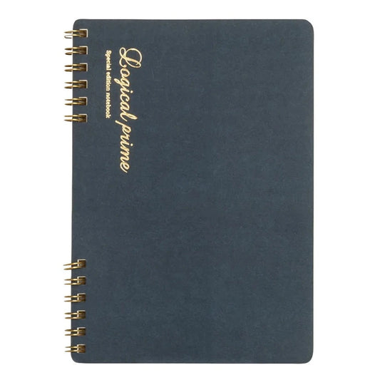 Nakabayashi Logical Prime A5 Ruled (6mm) Ring Notebook - Blue