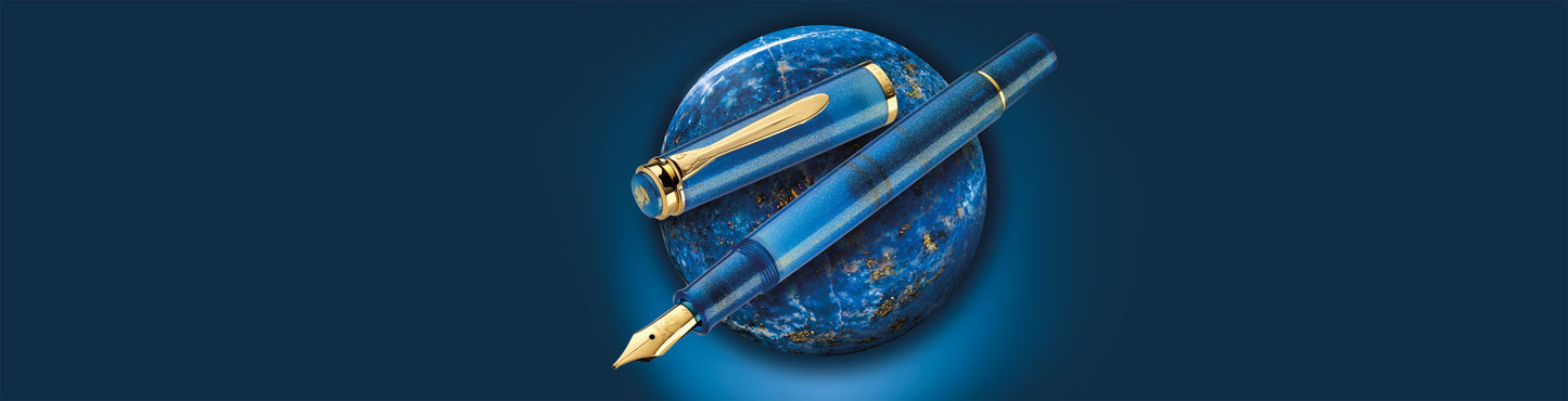 Pelikan Classic M200 Fountain Pen - Golden Lapis (Special Edition)