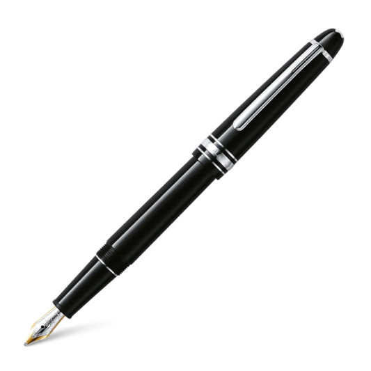 Montblanc Fountain Pen - Black with Platinum Trim (Meisterstück Classique)