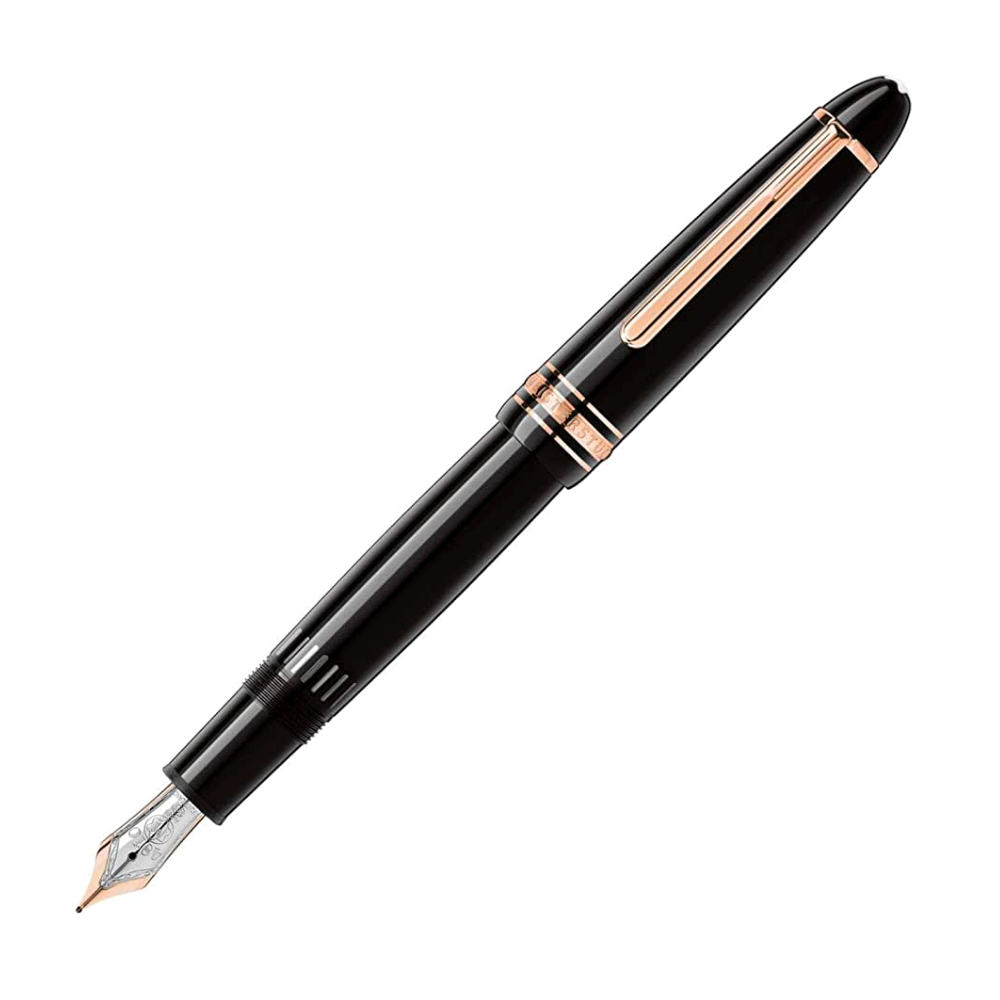 Montblanc Legrand Fountain Pen - Black with Rose Gold Trim (Meisterstück)