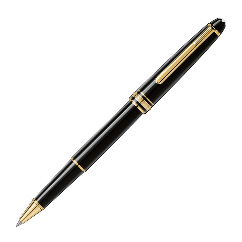 Montblanc Rollerball - Black with Gold Trim (Meisterstück Classique)