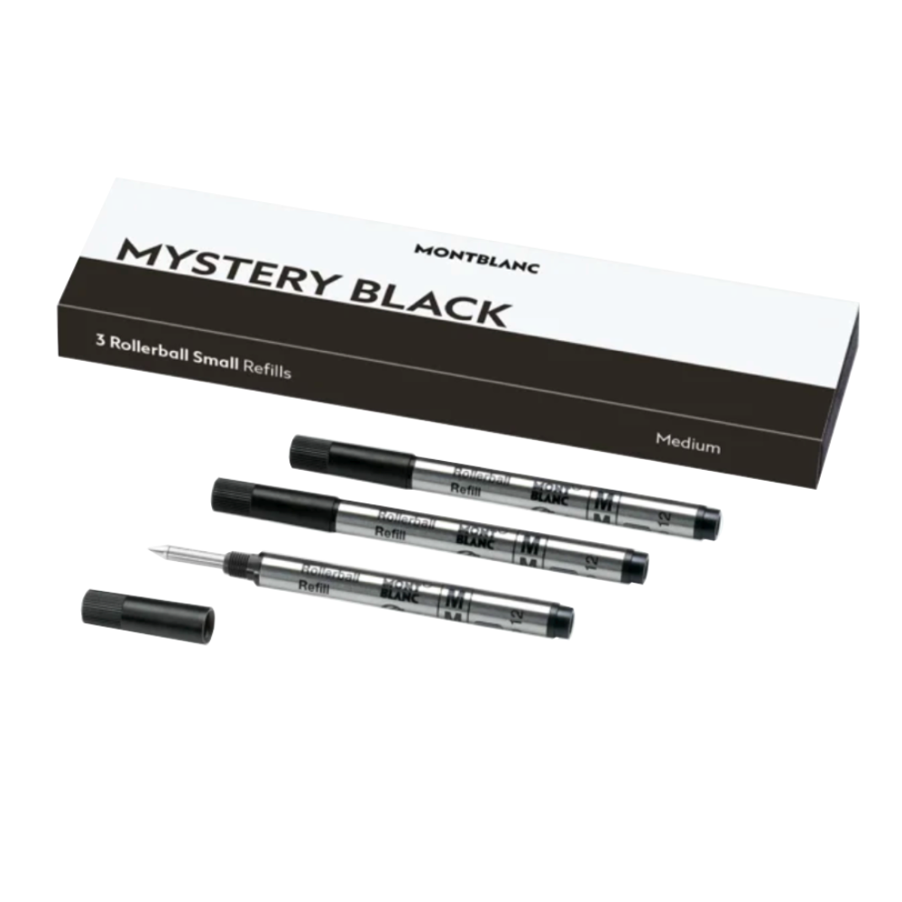 Montblanc Small Rollerball Refill - Mystery Black (3 ea)