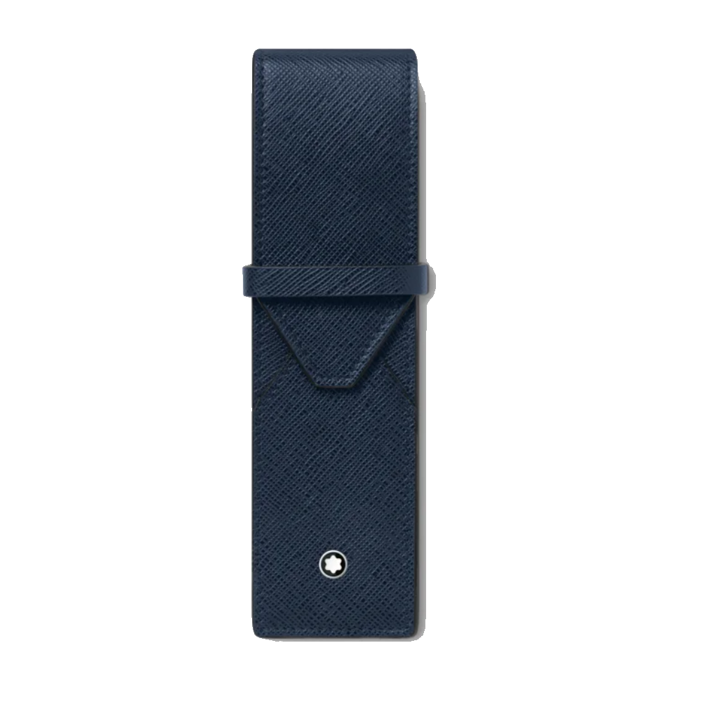 Montblanc Sartorial 2-Pen Pouch - Ink Blue