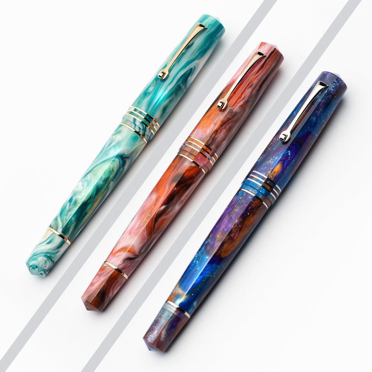 Leonardo Momento Zero Grande 2.0 Galattica Fountain Pen - Nana Rosa  (Limited Edition)